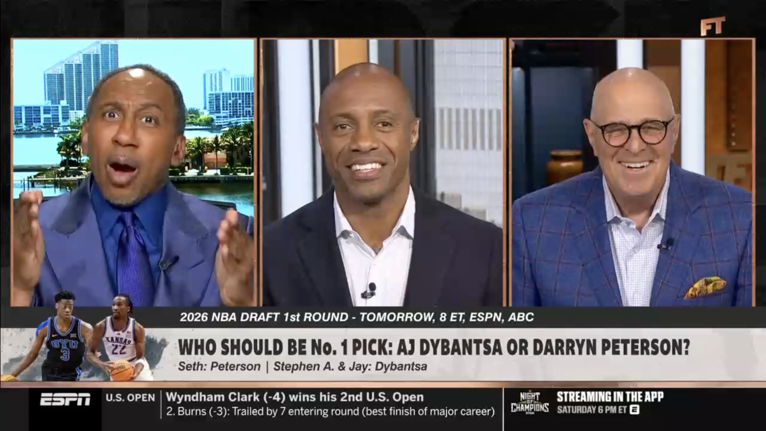 Stephen A. Smith badgers Seth Greenberg for his ‘inconsistency' on Darryn Peterson: ‘You're filibustering'
