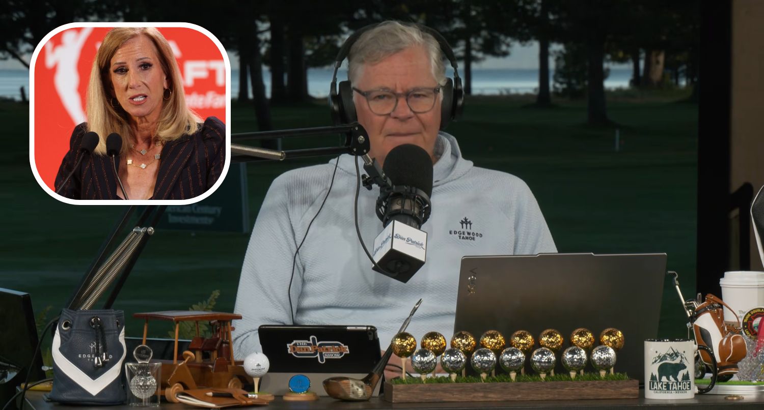WNBA commissioner Cathy Engelbert and Dan Patrick