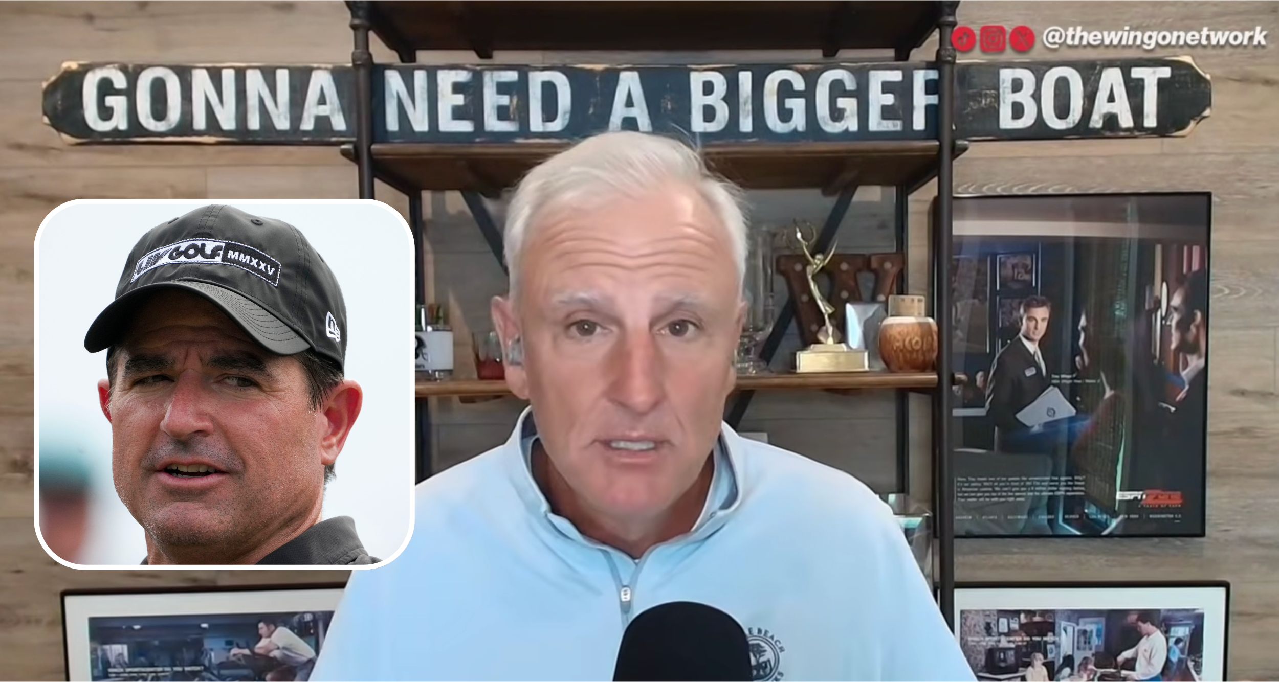 Trey Wingo discussing LIV Golf CEO Scott O'Neil