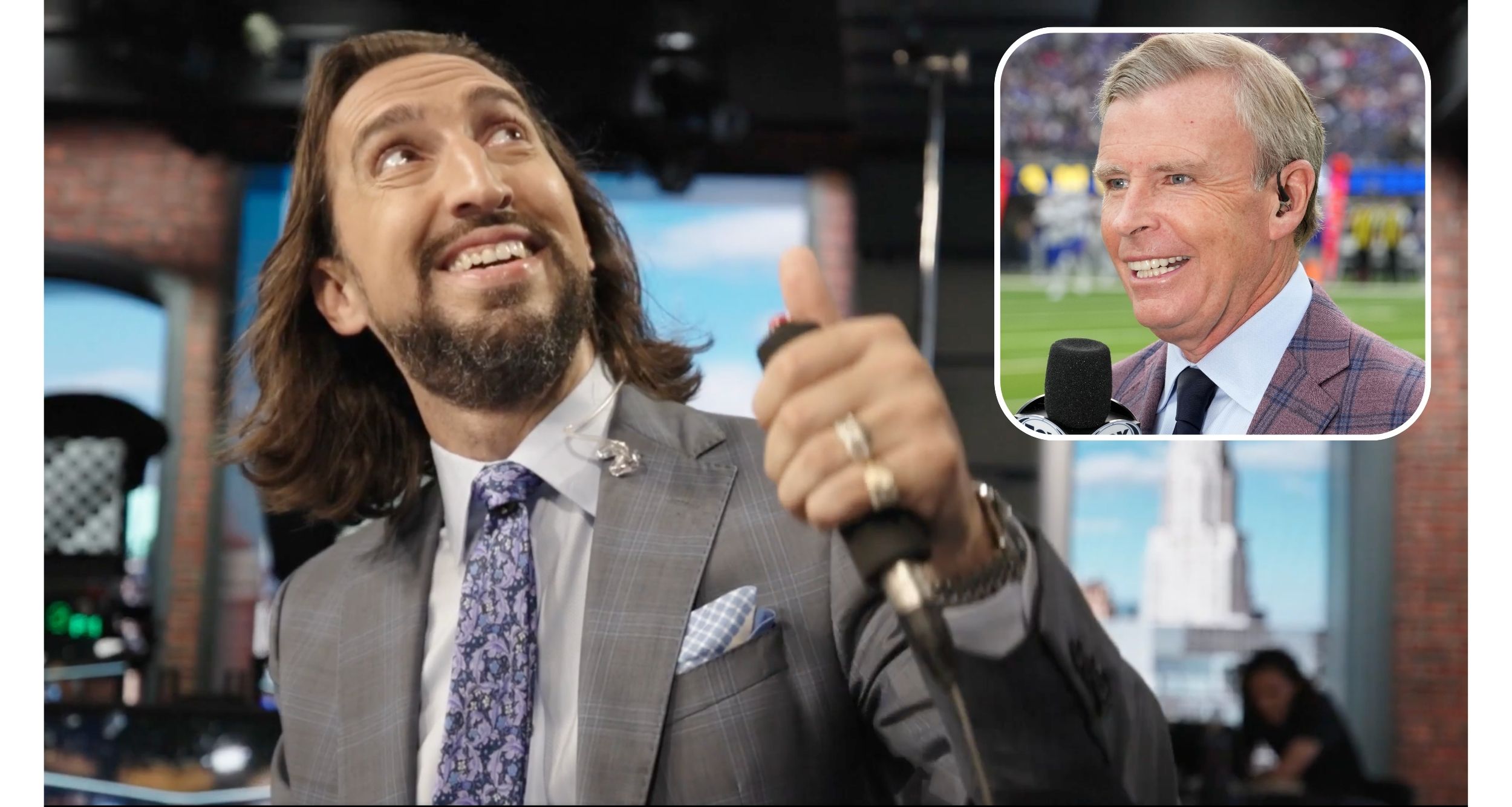 Tom Rinaldi spoofs himself in First Things First cold open