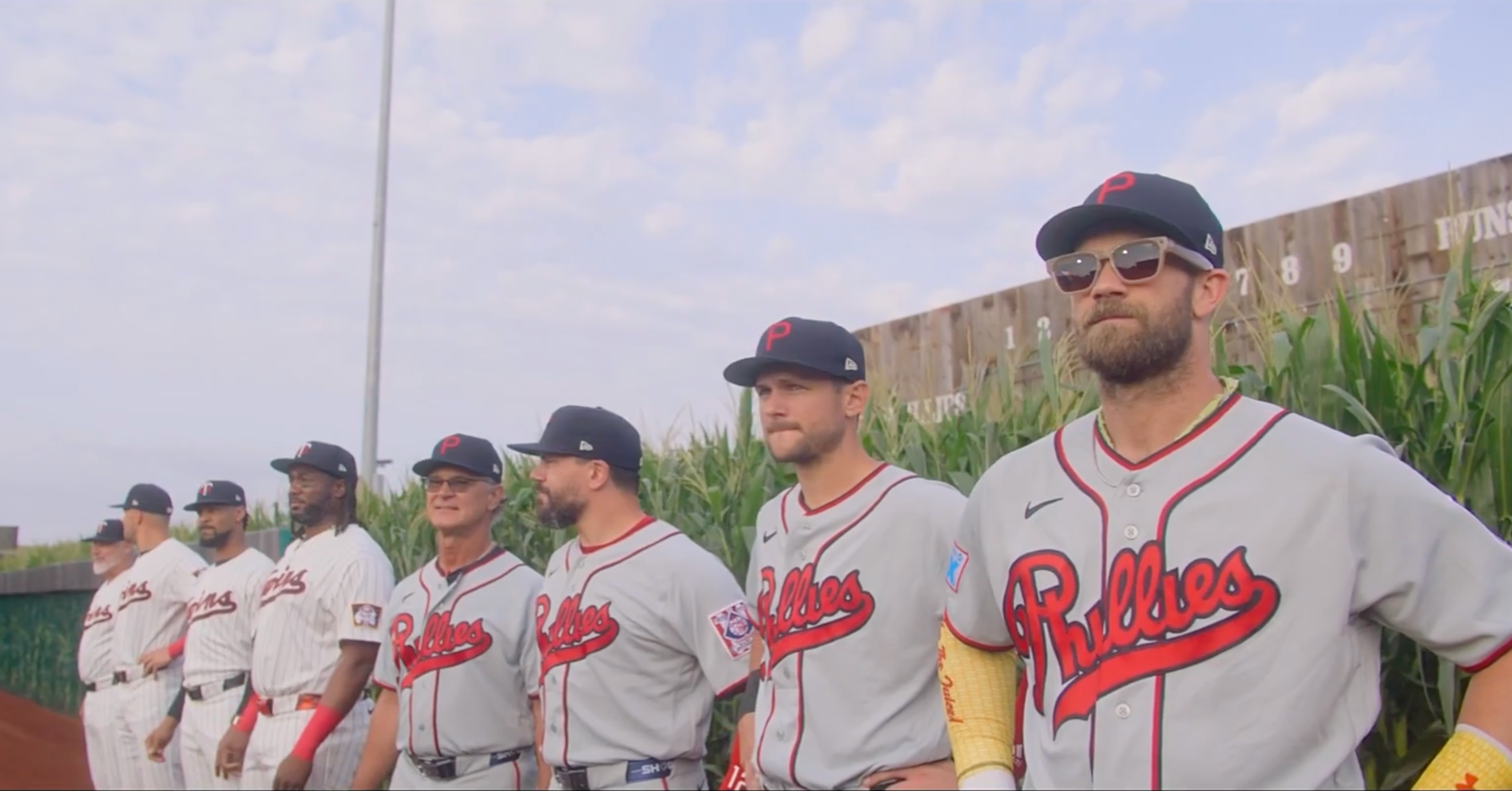 The emotional moment of Roger and Kody Clemens playing catch on the movie set
