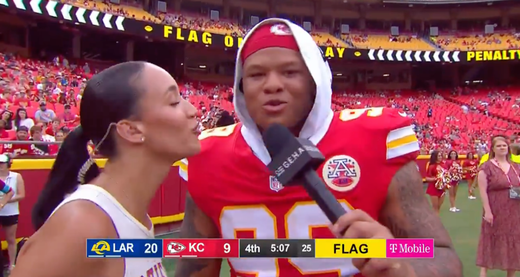 NFL fans robbed of hearing rookie Peter Woods singing voice
