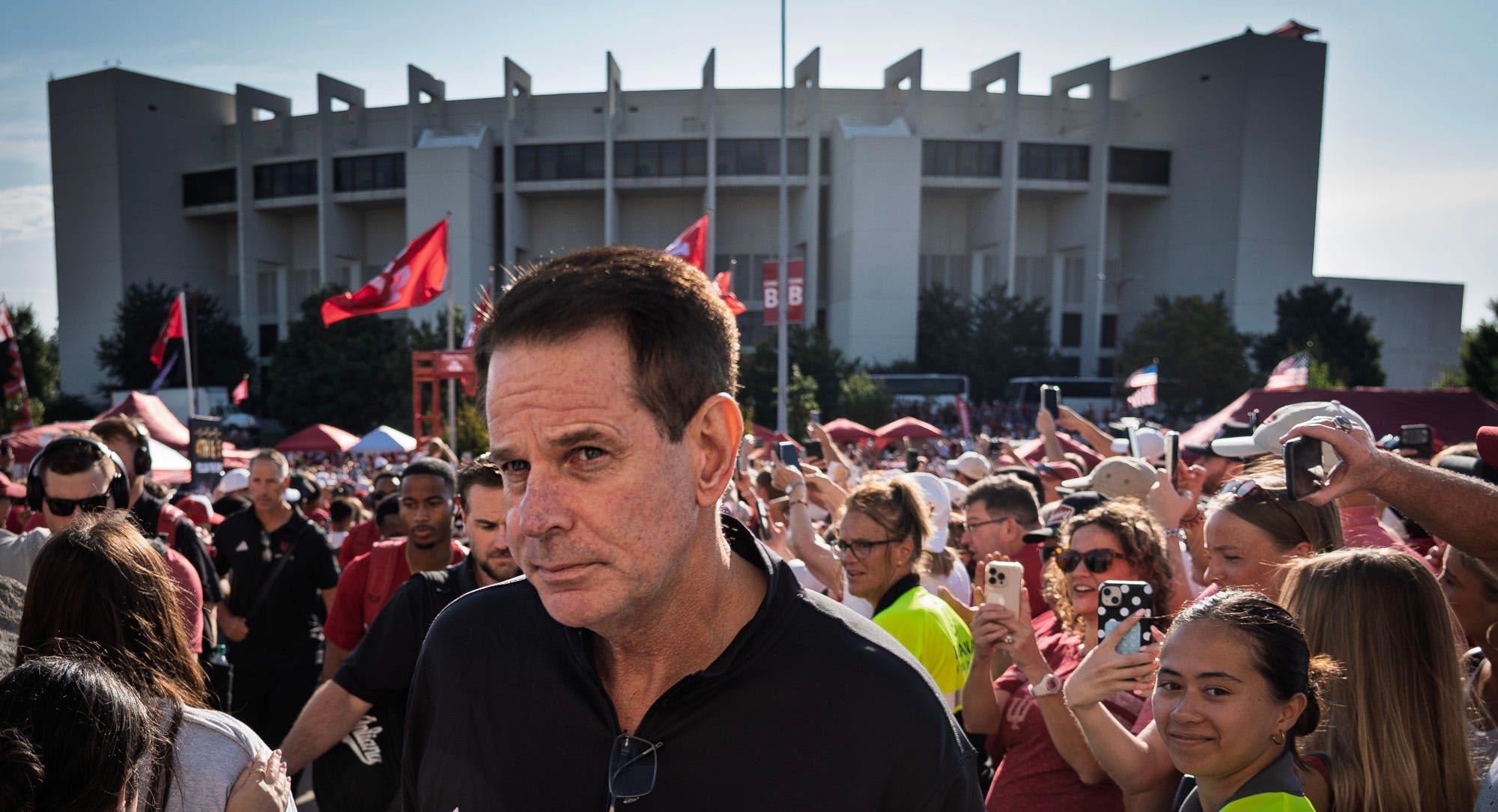 Head Coach Curt Cignetti heads in during The Walk before the Indiana versus North Texas football game at Memorial Stadium on Saturday, Sept. 5, 2026.