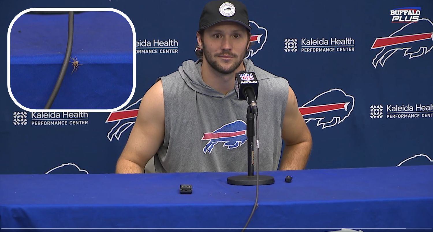 Josh Allen during Buffalo Bills press conference