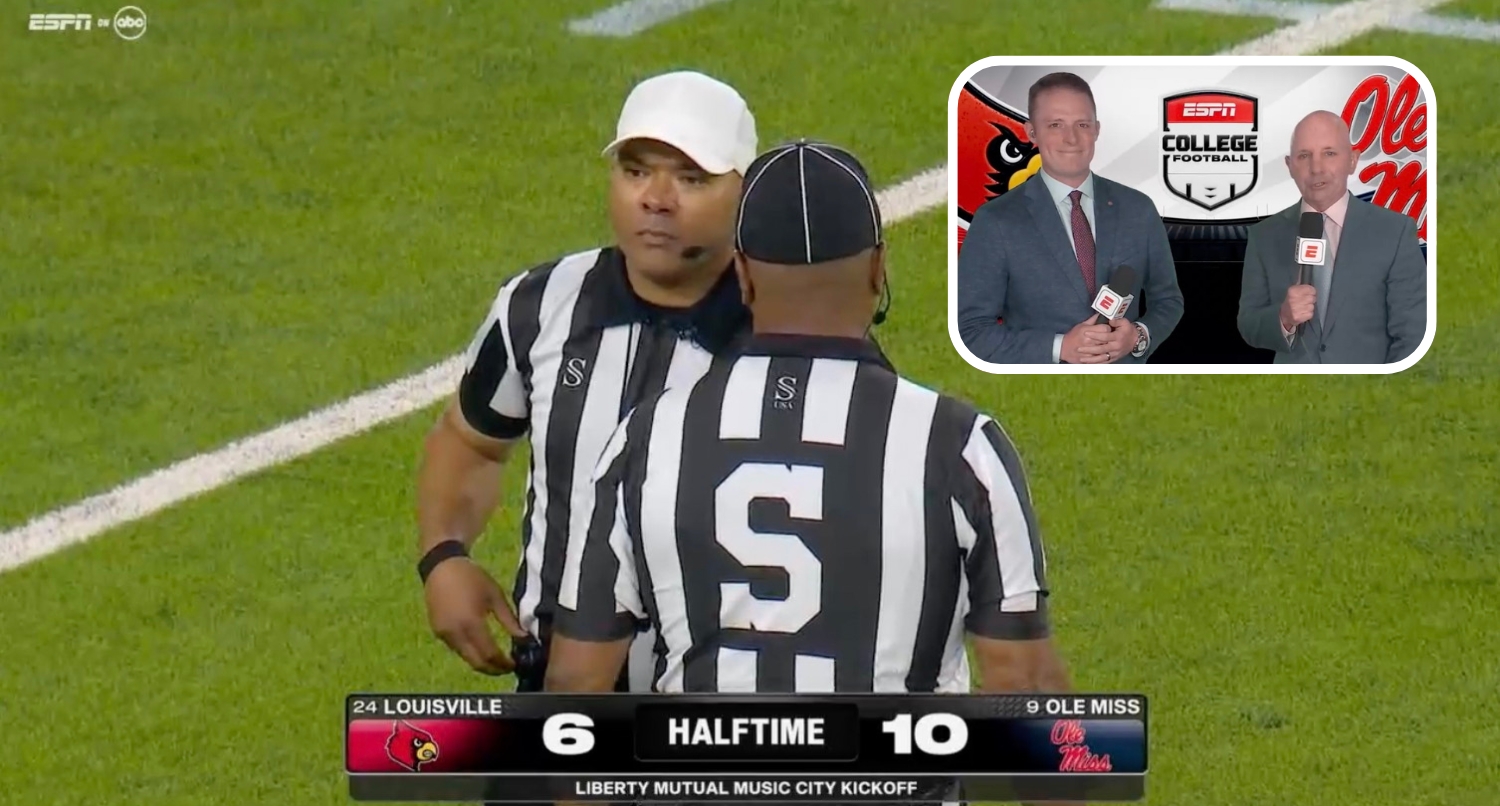 Greg McElroy, Sean McDonough joke about Michigan finish during ESPN on ABC broadcast