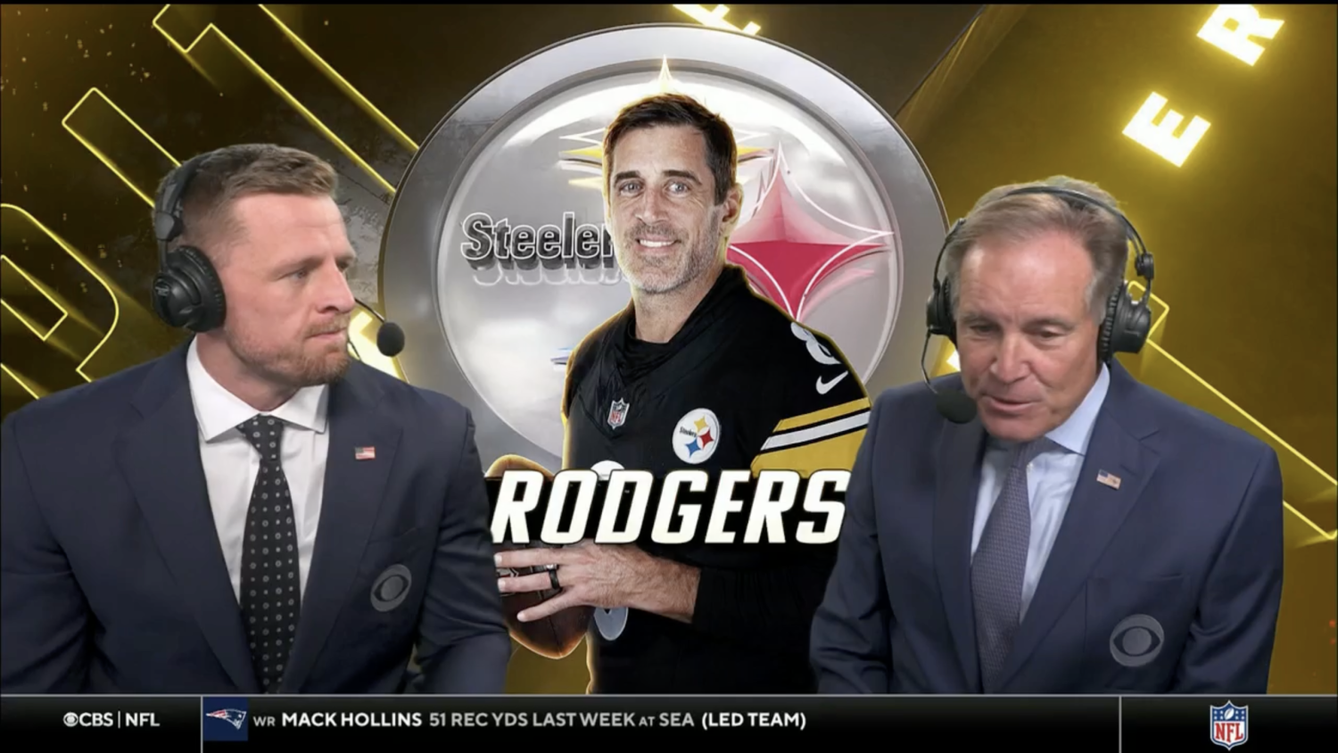 Jim Nantz had a vulgar slip of the tongue on Steelers-Pats call