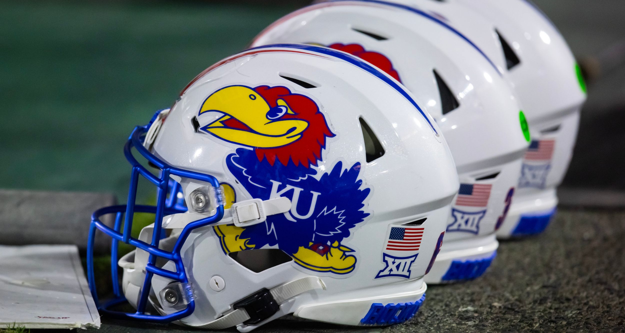 Kansas Jayhawks helmet