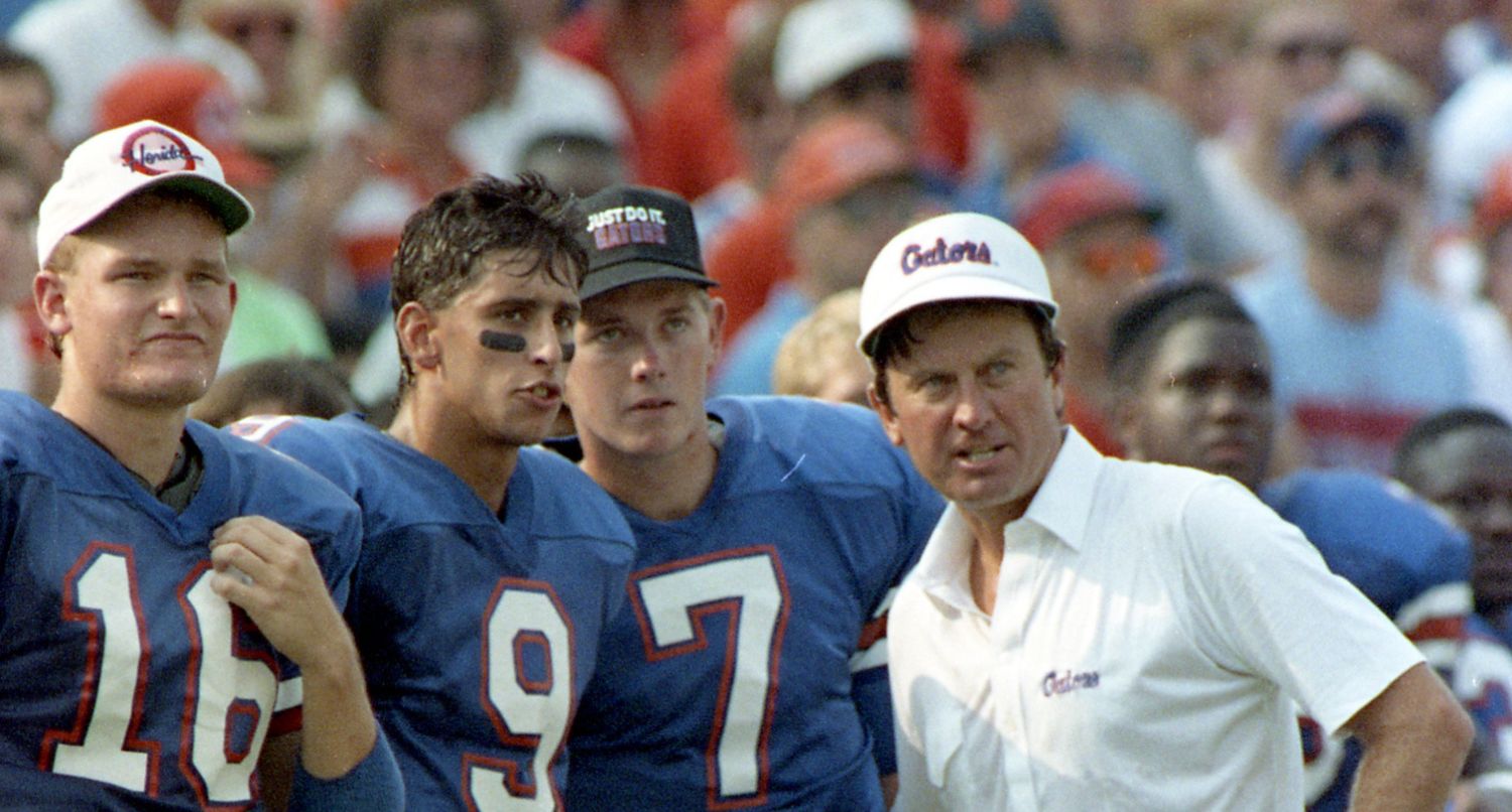 Steve Spurrier Florida Gators in 1990