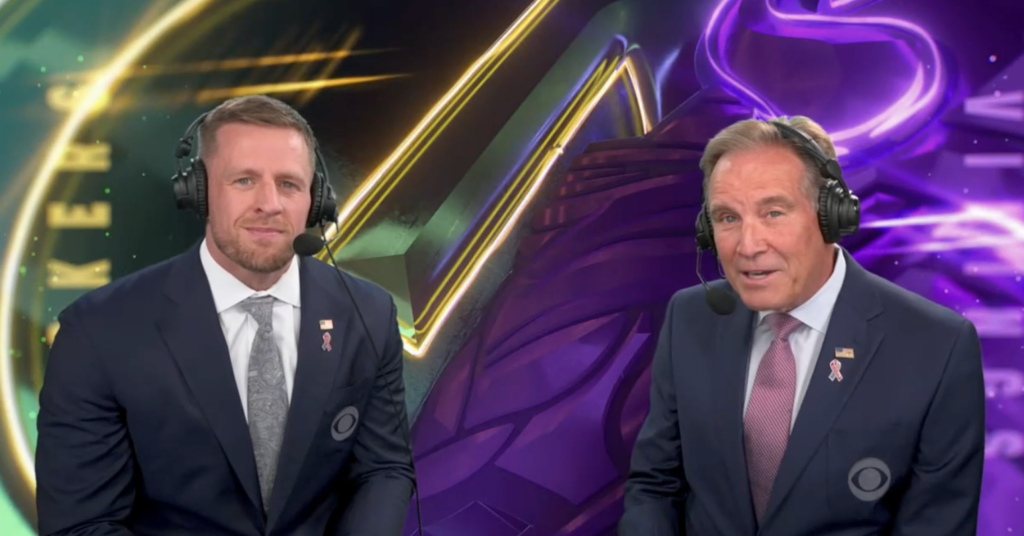 Jim Nantz clearly wasn’t listening to J.J. Watt leading to awkward moment