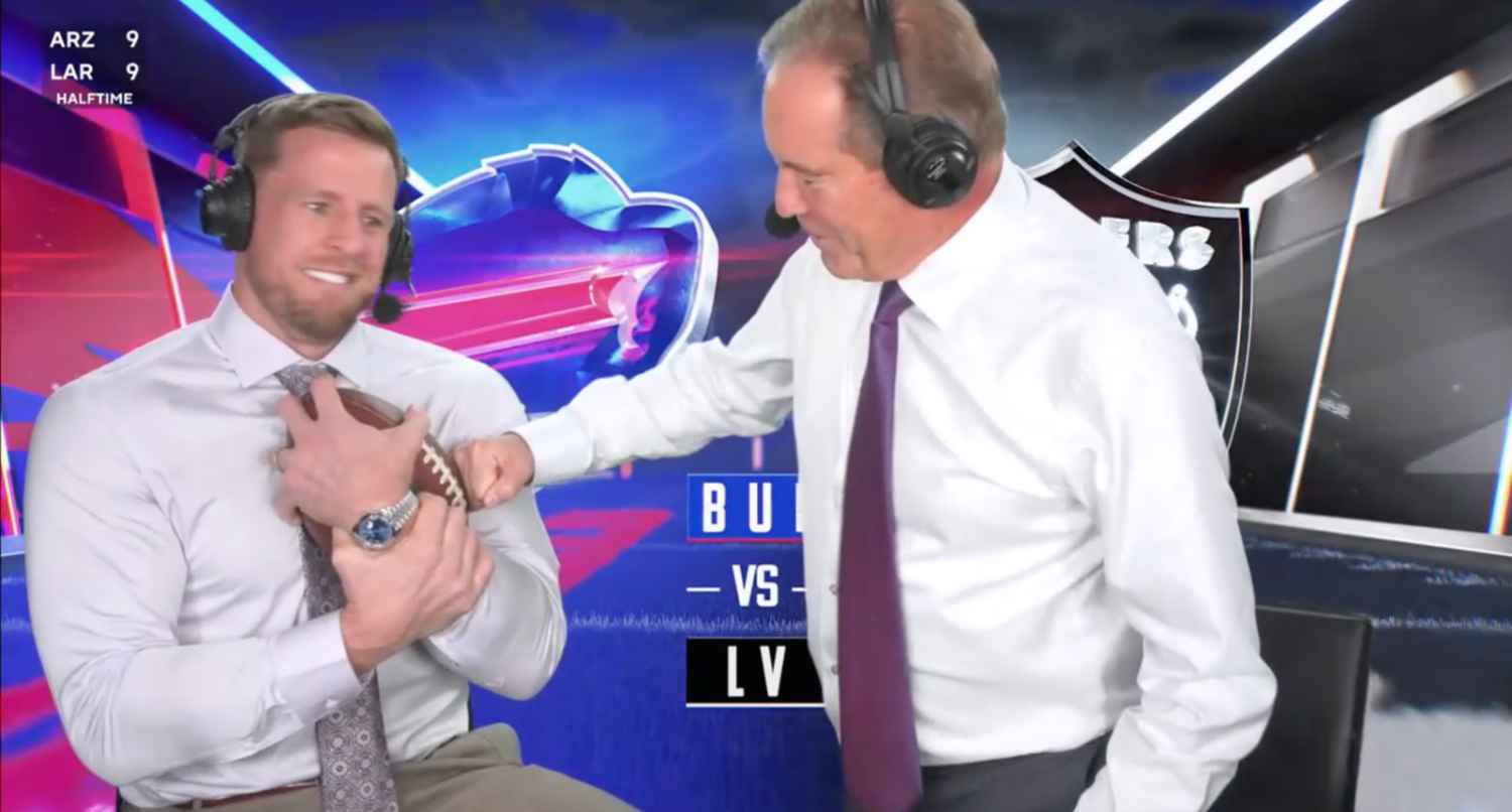 JJ Watt and Jim Nantz