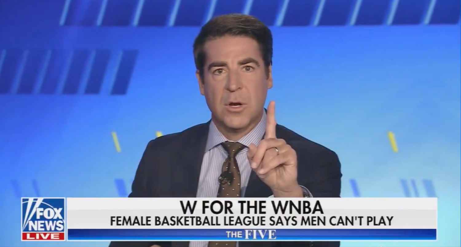 Jesse Watters von Fox News gibt zu, was es mit den WNBA-Berichten auf sich ...