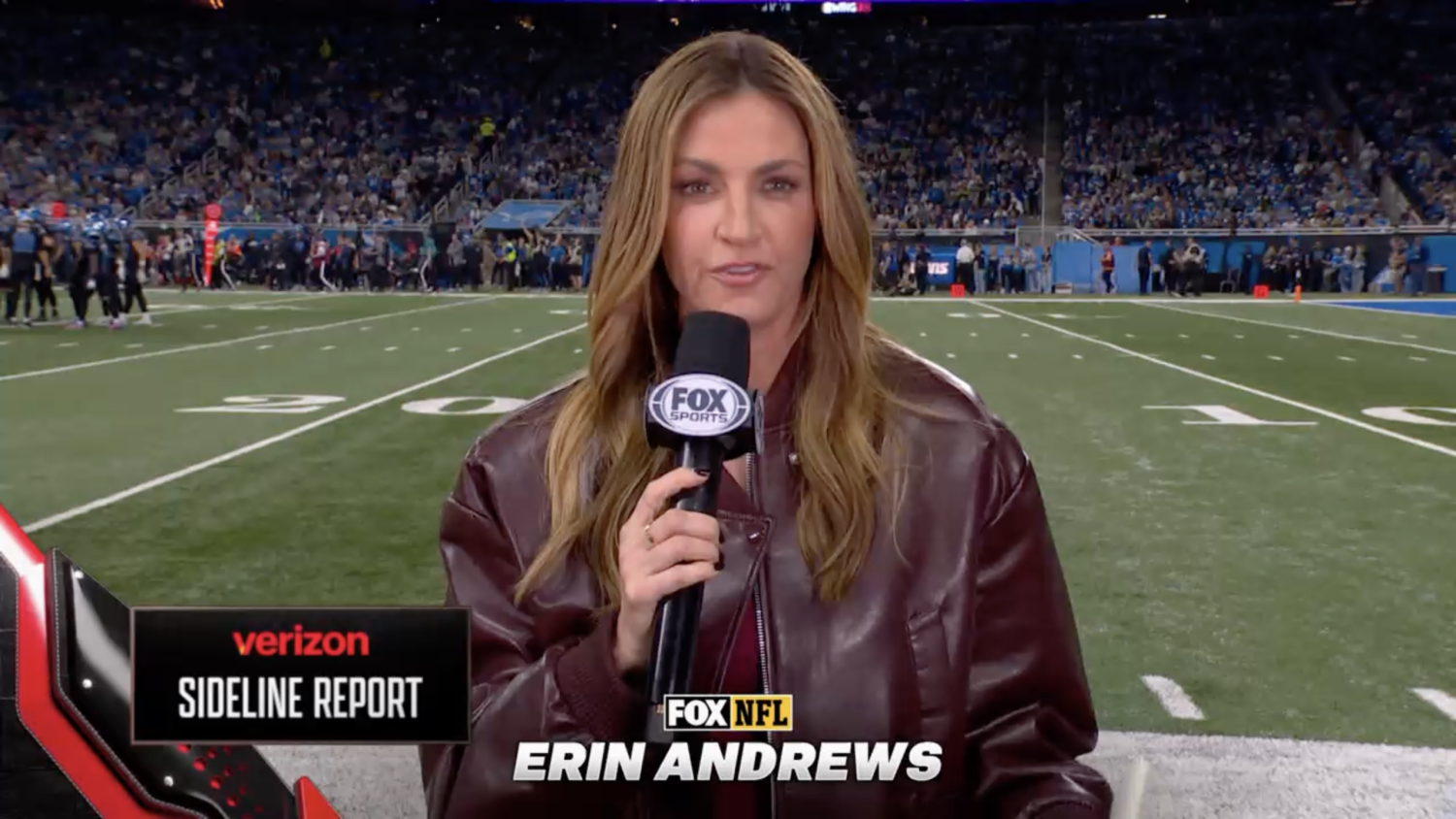 Erin Andrews on Fox NFL broadcast